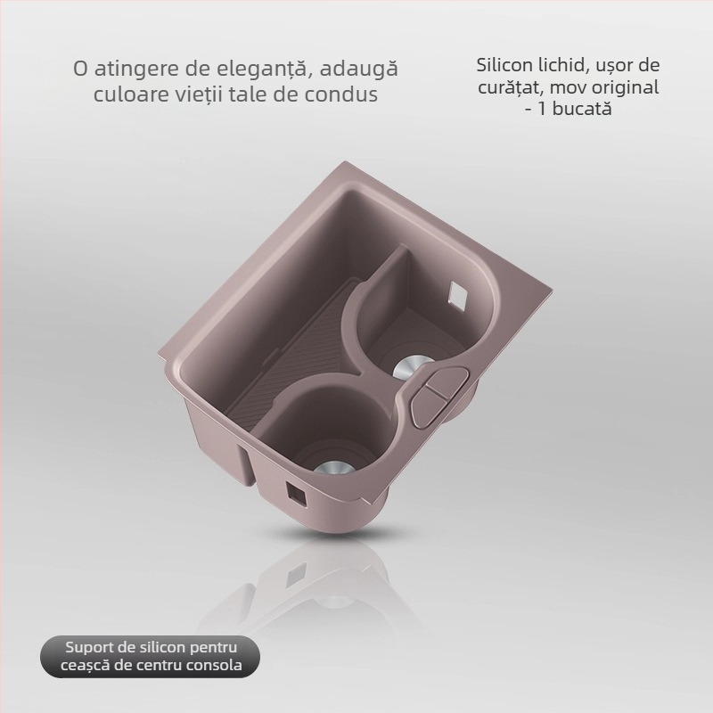 Suport din silicon pentru pahare în consola centrală cu încărcare wireless – Model Accumulate 7x – Brand Easy to be beautiful