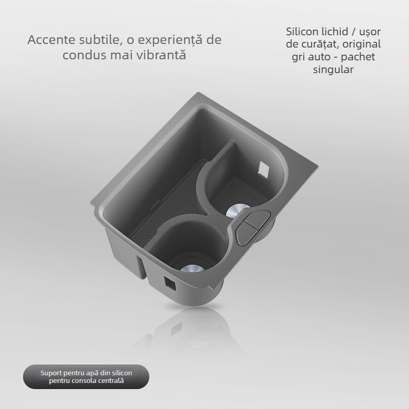 Suport din silicon pentru pahare în consola centrală cu încărcare wireless – Model Accumulate 7x – Brand Easy to be beautiful