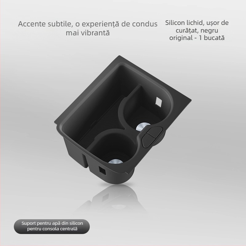Suport din silicon pentru pahare în consola centrală cu încărcare wireless – Model Accumulate 7x – Brand Easy to be beautiful