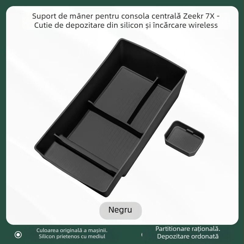 Suport din silicon pentru pahare în consola centrală cu încărcare wireless – Model Accumulate 7x – Brand Easy to be beautiful