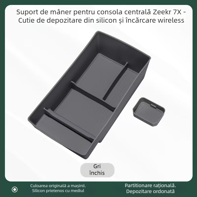 Suport din silicon pentru pahare în consola centrală cu încărcare wireless – Model Accumulate 7x – Brand Easy to be beautiful