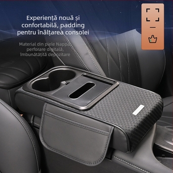 Padă de extindere pentru cotiera auto – Piele, Brand: +, Modele universale