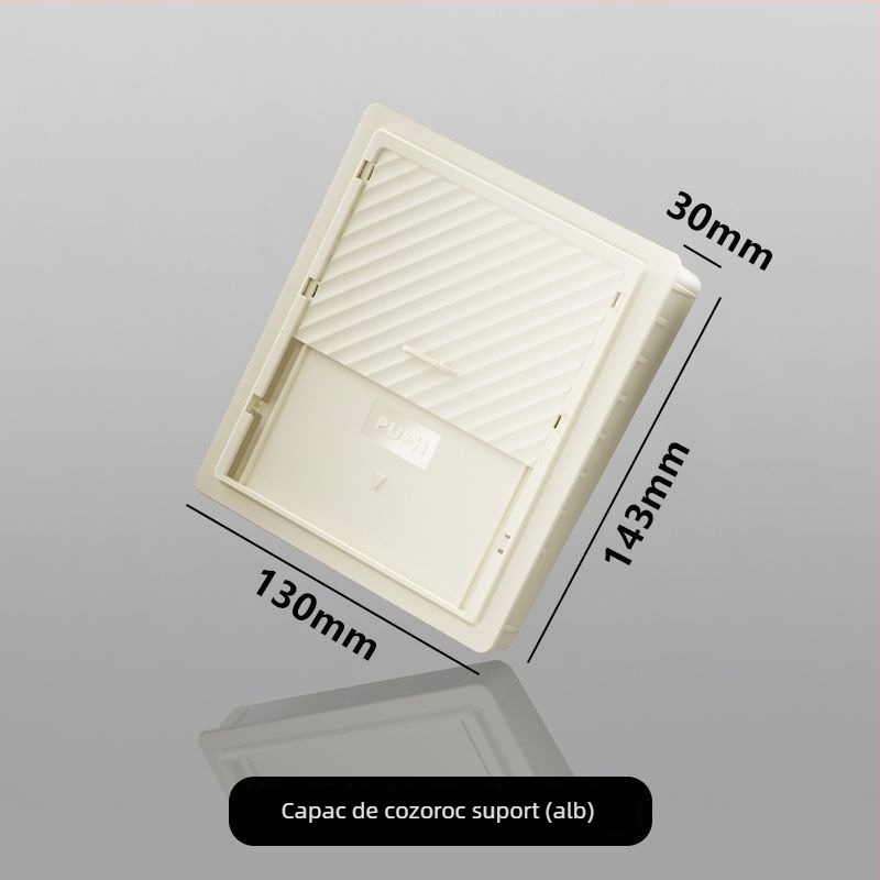 Cap din plastic pentru consola centrală, Tesla Model Y și Model 3; capac pentru compartimentul de la cotieră; spațiu privat de depozitare; nepersonalizabil