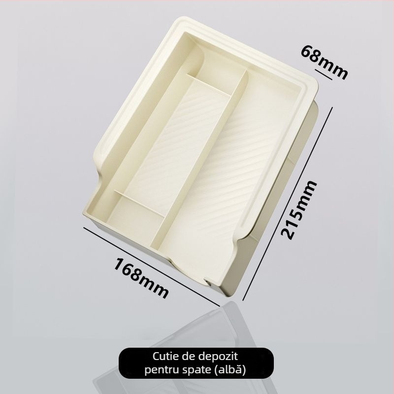 Cap din plastic pentru consola centrală, Tesla Model Y și Model 3; capac pentru compartimentul de la cotieră; spațiu privat de depozitare; nepersonalizabil