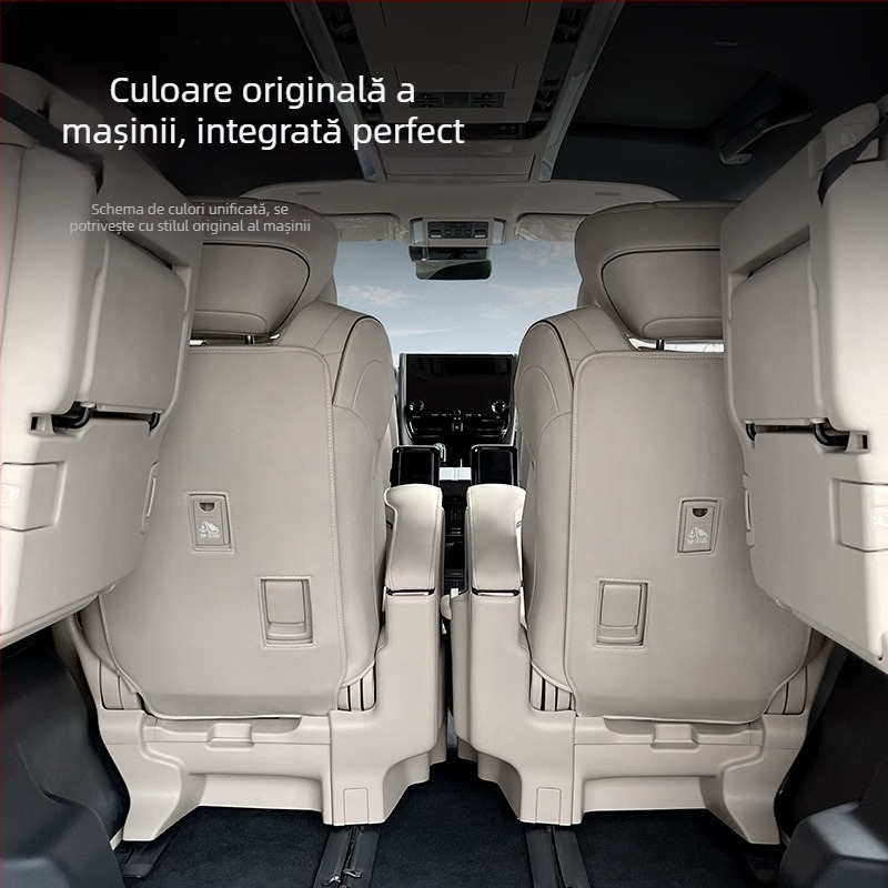 Protecție din piele pentru spatele scaunului auto, anti-zgârieturi; compatibil cu Alphard și Vellfire seria 40.