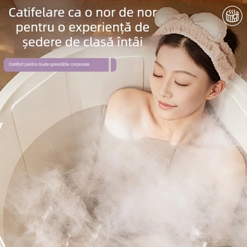 Găleată de baie pliabilă pentru aburire și înmuiere – fără instalare, PVC ecologic