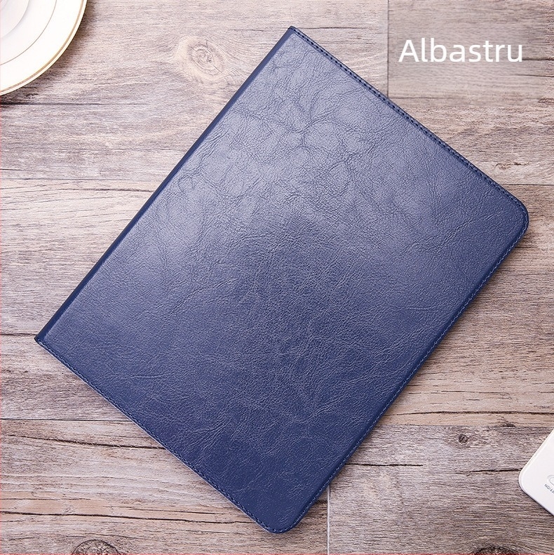 Husă din piele naturală pentru iPad Air 4, iPad Pro 11/12.9 și iPad mini 6 – funcție Sleep/Wake, rezistentă la șocuri, suport încorporat, disipare a căldurii, anti-uzură, anti-amprente; confecționată prin presare la cald