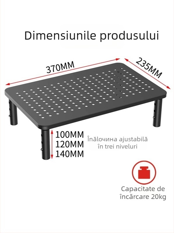 Suport reglabil pentru notebook și monitor, model mst003, greutate 1 kg, producție OEM