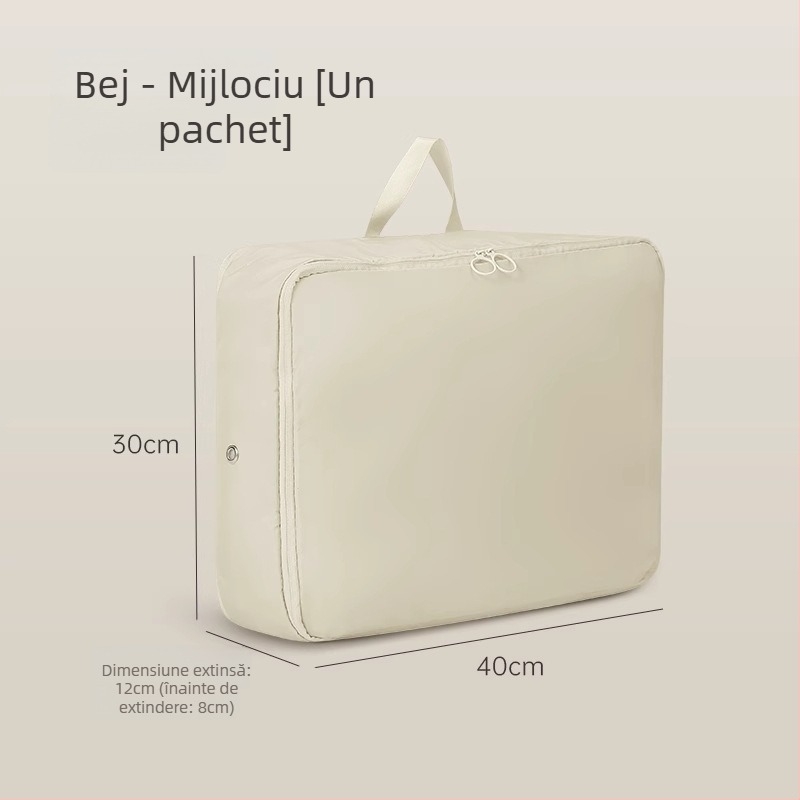 Geantă de depozitare pentru pătură, Geantă de comprimare vizuală, formă cub, material satin, organizator de haine multifuncțional