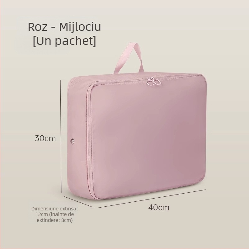 Geantă de depozitare pentru pătură, Geantă de comprimare vizuală, formă cub, material satin, organizator de haine multifuncțional