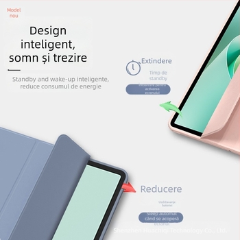 Carcasă din silicon pentru Apple iPad: compatibilă cu iPad Mini 7, iPad Pro 11, iPad Air 4 și iPad 10-a generație; funcție de somn suportată; protecție la șocuri, disipare a căldurii, închidere magnetică, anti-amprente