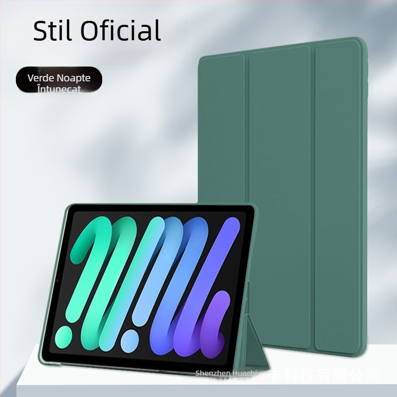 Carcasă din silicon pentru Apple iPad: compatibilă cu iPad Mini 7, iPad Pro 11, iPad Air 4 și iPad 10-a generație; funcție de somn suportată; protecție la șocuri, disipare a căldurii, închidere magnetică, anti-amprente