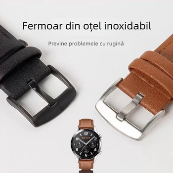 FKFM Cataramă cu Pin pentru Curea de Ceas din Piele, compatibilă cu Huawei GT6/GT5, Watch4 GT3 GT2 și Honor Magic