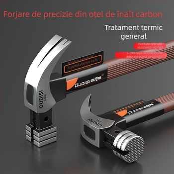 Ciocan cu mâner izolat pentru electricieni, cu cap din oțel cu carbon înalt, industrial-grade, pentru îndepărtarea cuiurilor și tâmplărie