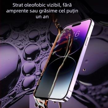 Protecție ecran din sticlă temperată pentru realme — folie frontală, claritate HD, anti-lumină albastră, include al doilea autocolant