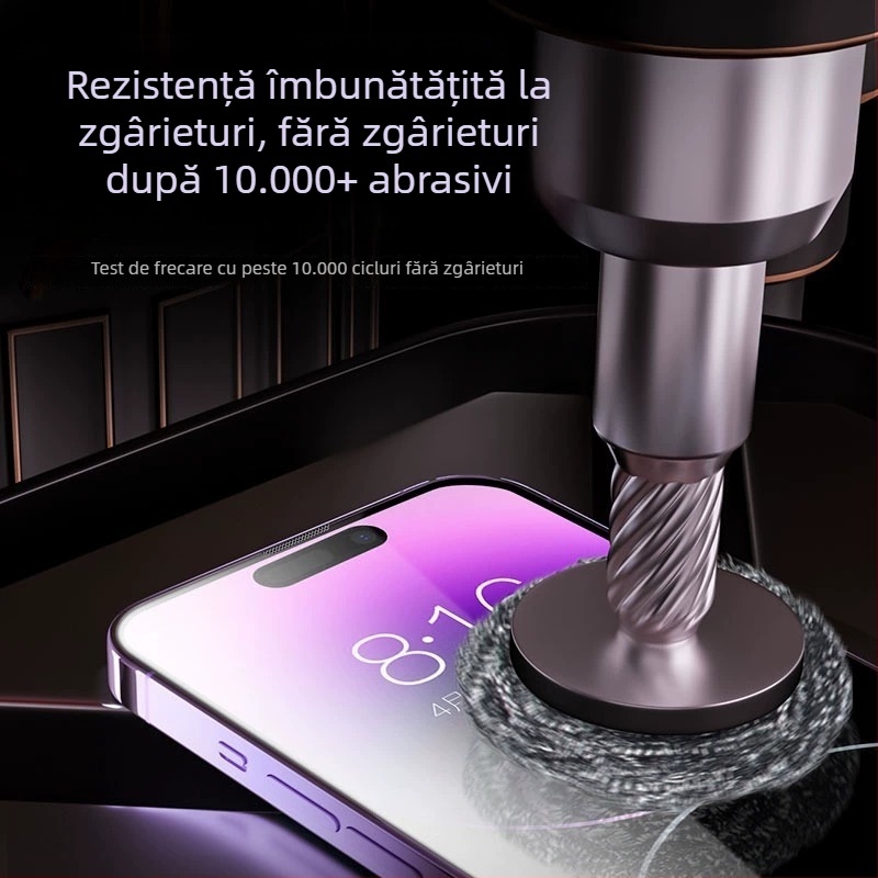 Protecție ecran din sticlă temperată pentru realme — folie frontală, claritate HD, anti-lumină albastră, include al doilea autocolant