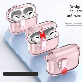 Cască protectie AirPods TPU, husă moale, design universal, finisaj electroplating, compatibil cu Apple AirPods