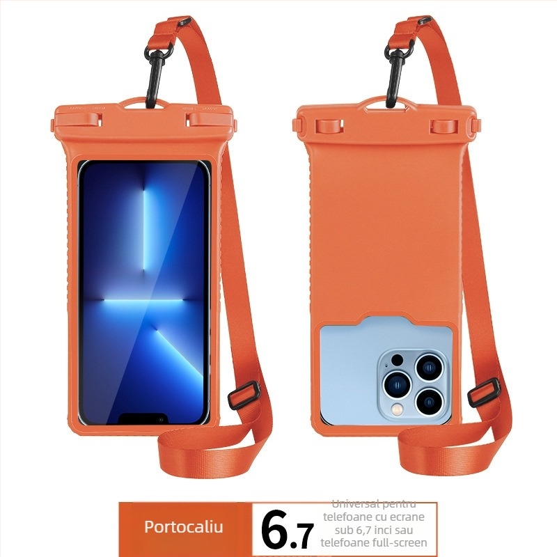 Seaflash husă impermeabilă TPU pentru telefon, 6,7 inch, cu fereastră transparentă pentru cameră, pentru drumeții și scufundări