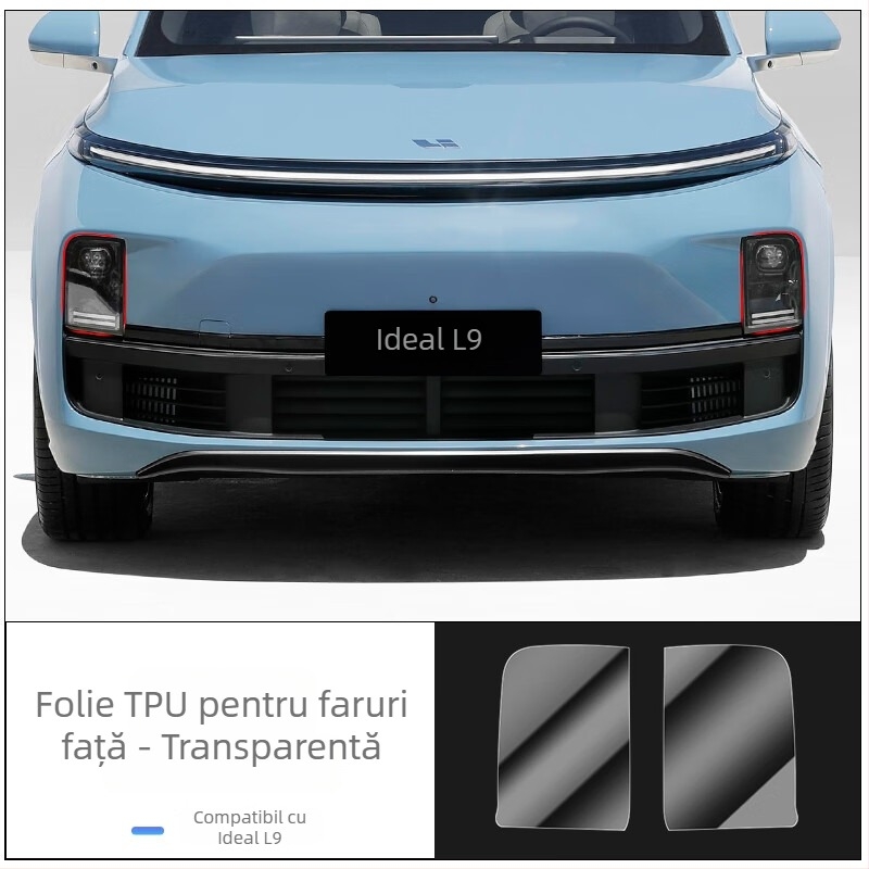Războinicul Negru: folie TPU pentru faruri cu inel stelar și folie protectoare pentru farurile din spate Li Xiang L6/L7/L8/L9