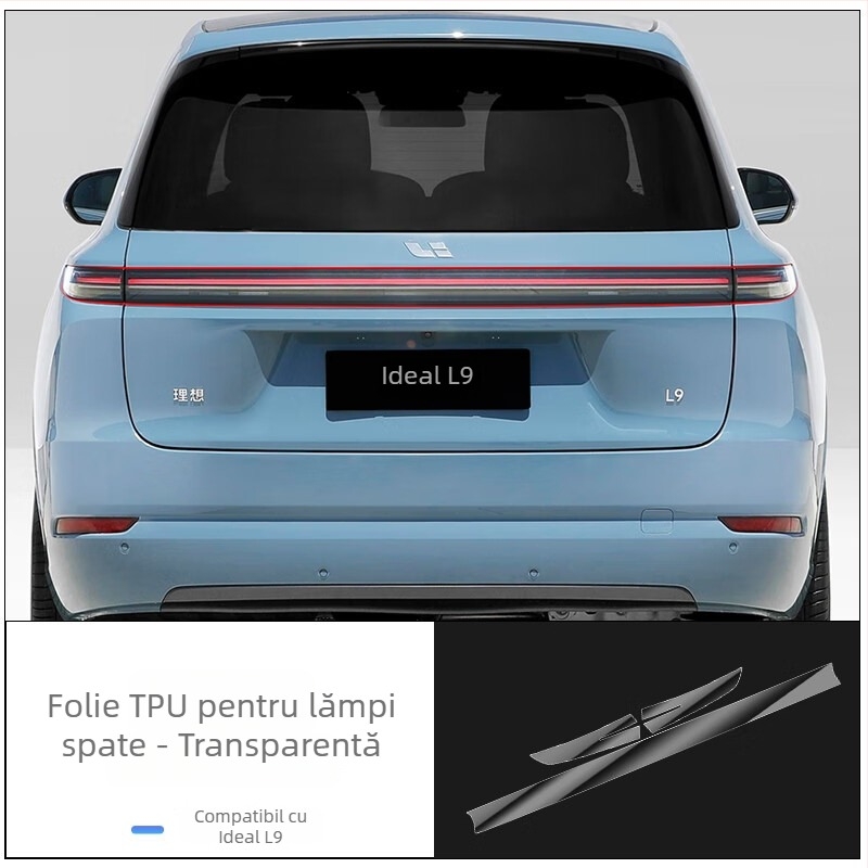 Războinicul Negru: folie TPU pentru faruri cu inel stelar și folie protectoare pentru farurile din spate Li Xiang L6/L7/L8/L9