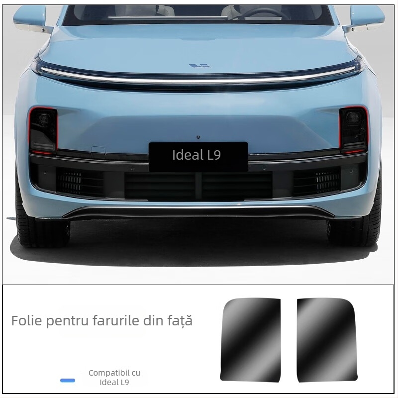 Războinicul Negru: folie TPU pentru faruri cu inel stelar și folie protectoare pentru farurile din spate Li Xiang L6/L7/L8/L9