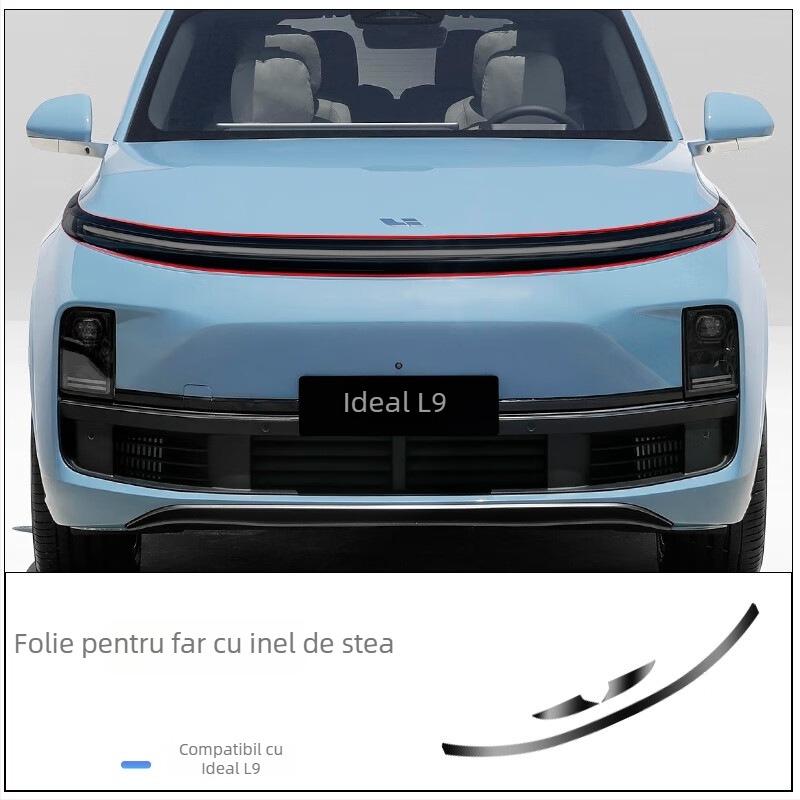 Războinicul Negru: folie TPU pentru faruri cu inel stelar și folie protectoare pentru farurile din spate Li Xiang L6/L7/L8/L9