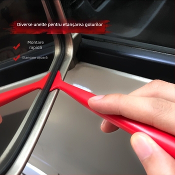 Baxifui Set de 5 raclete pentru folie auto — unelte din plastic pentru margini și tăierea filmului