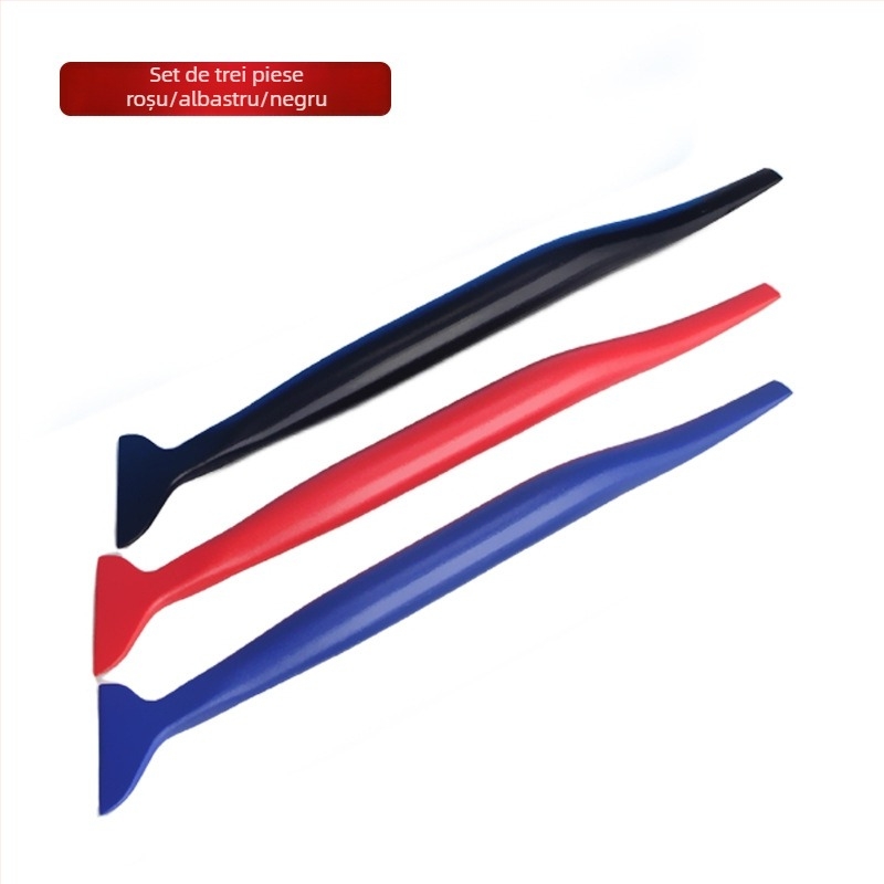 Baxifui Set de 5 raclete pentru folie auto — unelte din plastic pentru margini și tăierea filmului