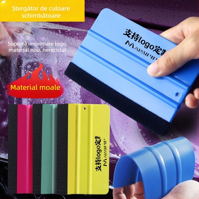 Instrument pentru folie auto: racletă pătrată din plastic, personalizabil