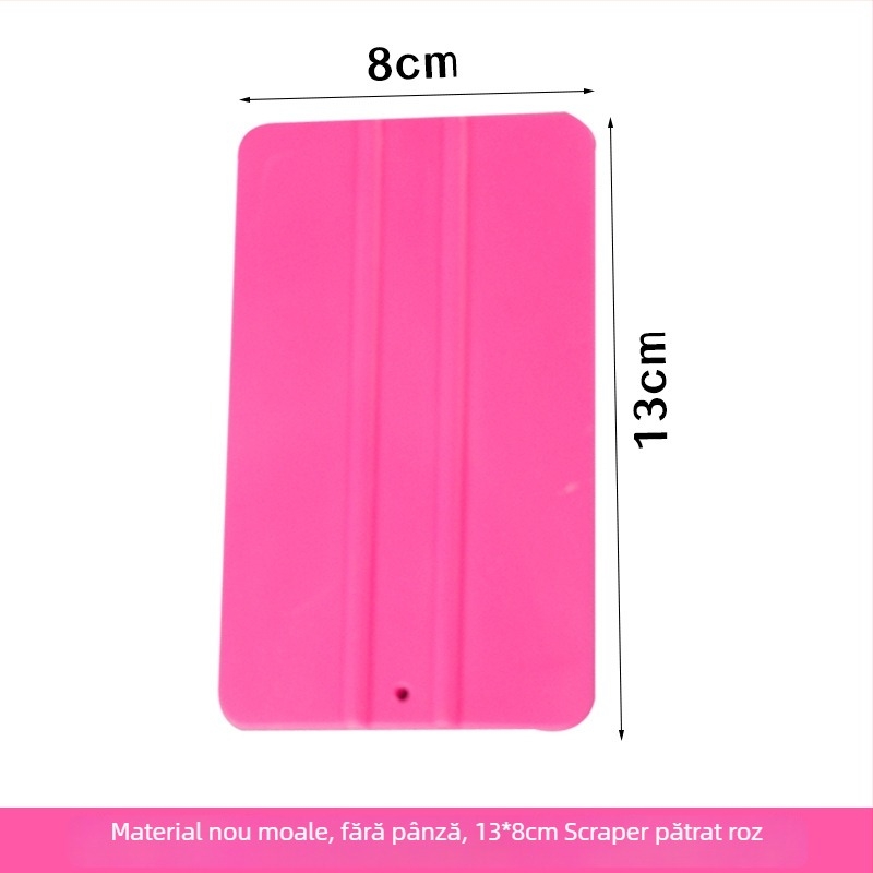 Instrument pentru folie auto: racletă pătrată din plastic, personalizabil