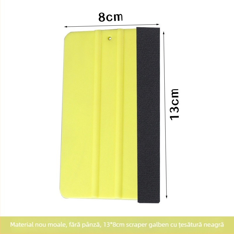 Instrument pentru folie auto: racletă pătrată din plastic, personalizabil