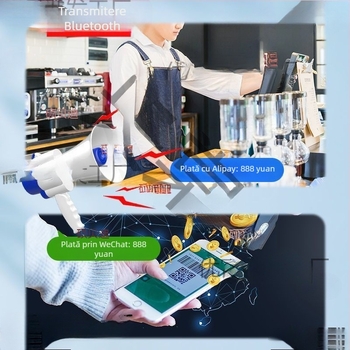 Megafon reîncărcabil cu înregistrare – difuzor portabil cu volum înalt pentru monitorizare de securitate