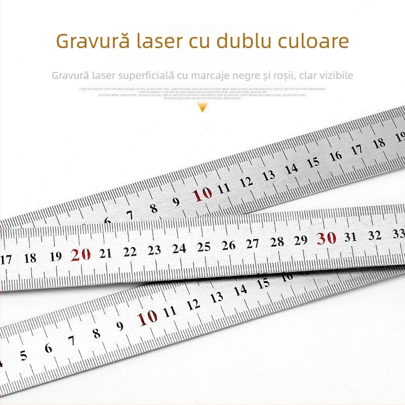 Riglă unghiulară din oțel inoxidabil, unghi drept 90°, instrument de măsură, triunghiular, pentru tâmplărie