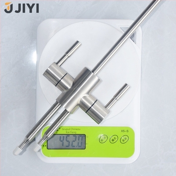 Robinet de apă potabilă din oțel inoxidabil 304, rotativ, cu ieșire dublă, flux rece unic, cartuș ceramic, certificat CE