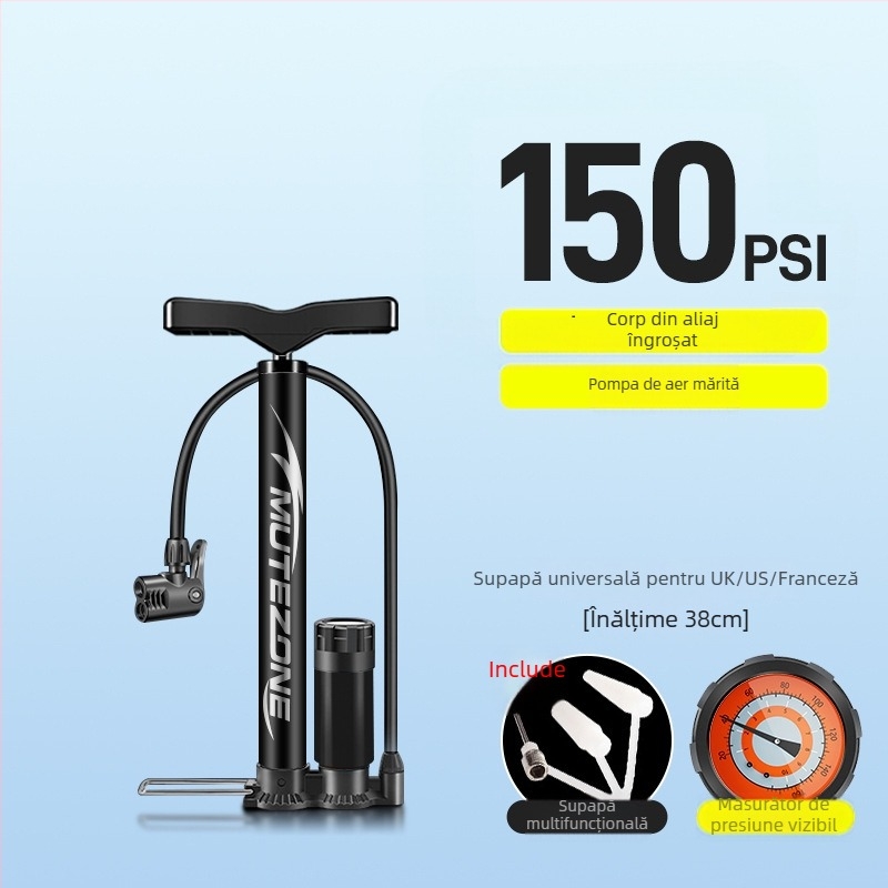 Pompa manuală pentru bicicletă Mingzong, cod produs Ltao863067395496, fără import