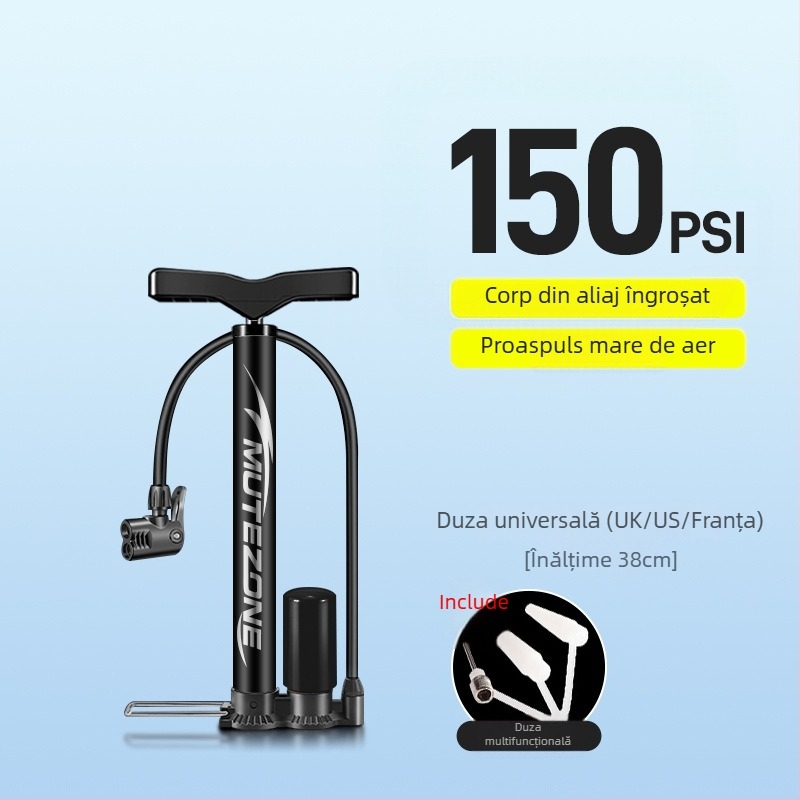 Pompa manuală pentru bicicletă Mingzong, cod produs Ltao863067395496, fără import