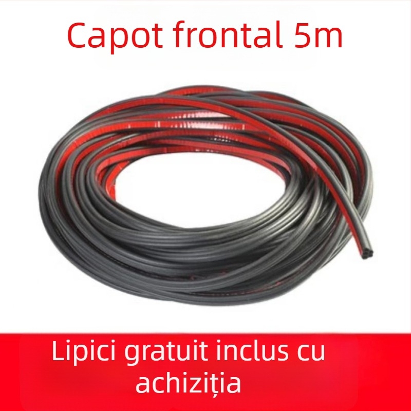 Bandă de etanșare a ușii auto din cauciuc – silicon, impermeabilă, rezistentă la praf și universală, dublu strat