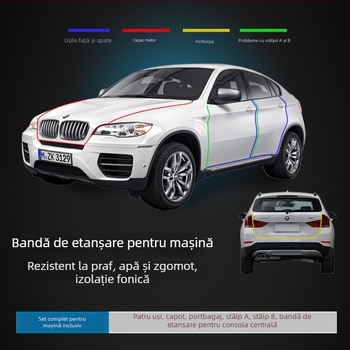 Bandă de etanșare a ușilor pentru întreg automobil – model universal