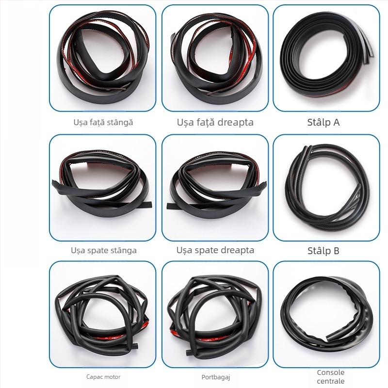Bandă de etanșare a ușilor pentru întreg automobil – model universal