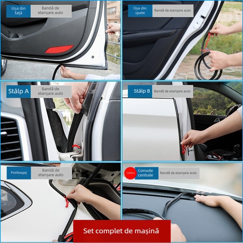 Bandă de etanșare a ușilor pentru întreg automobil – model universal