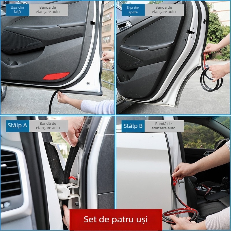 Bandă de etanșare a ușilor pentru întreg automobil – model universal