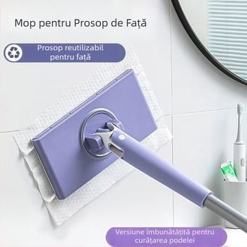 Set mop și găleată – tijă mop din fier; rezistență la coroziune nivel 10; capacitate de încărcare peste 10 kg; rată de uscare 50–60%; tip mop: alte tipuri de mop