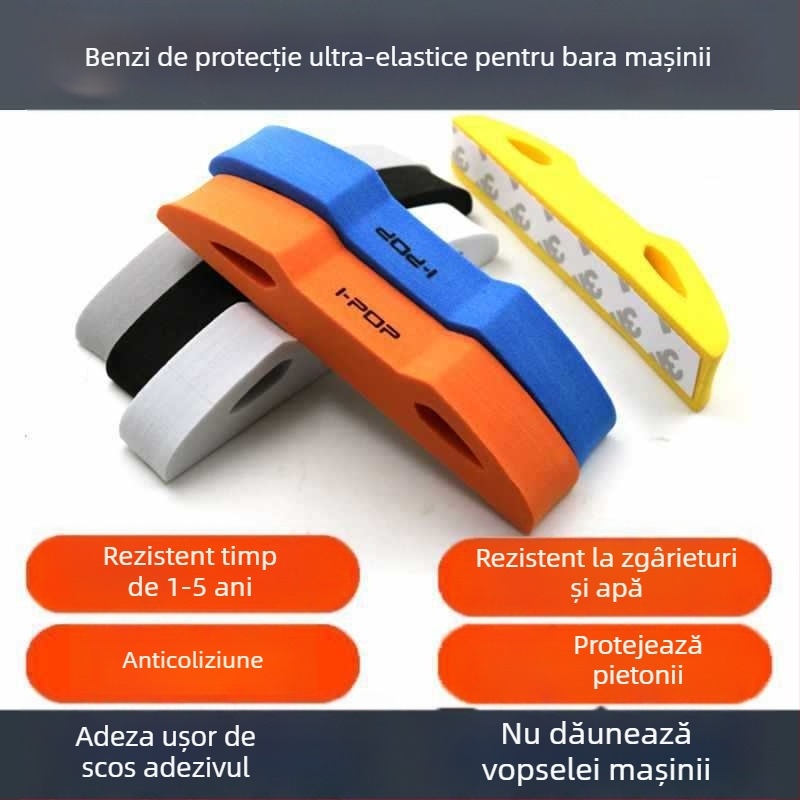 Bandă din cauciuc anti-coliziune pentru mașină – protejează ușile, oglinda retrovizoare, caroseria și bara față