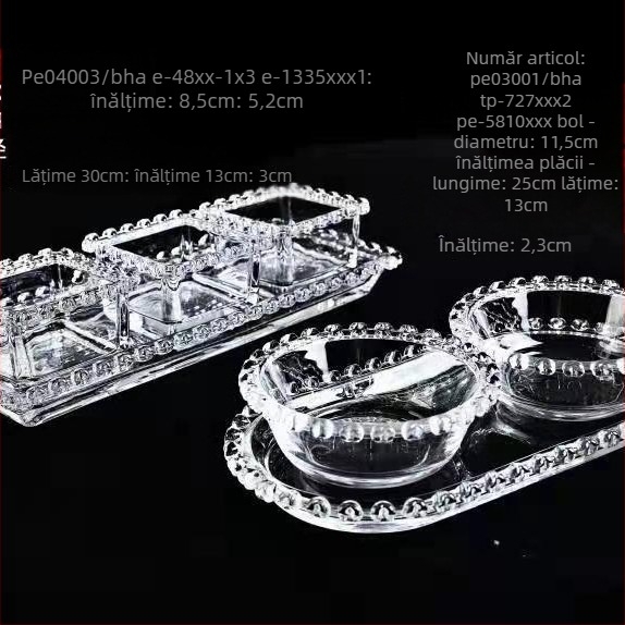 Platou de fructe din sticlă, stil simplu; Material: sticlă; Categorie: platou de fructe; Lansare pe piață: vara 2021; Calitate: produse de primă clasă