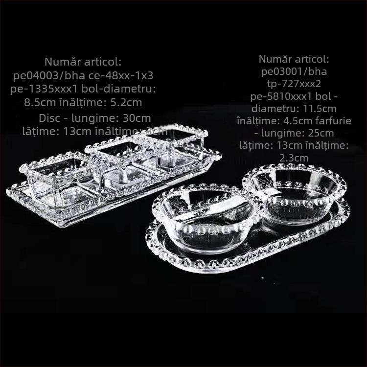 Platou de fructe din sticlă, stil simplu; Material: sticlă; Categorie: platou de fructe; Lansare pe piață: vara 2021; Calitate: produse de primă clasă