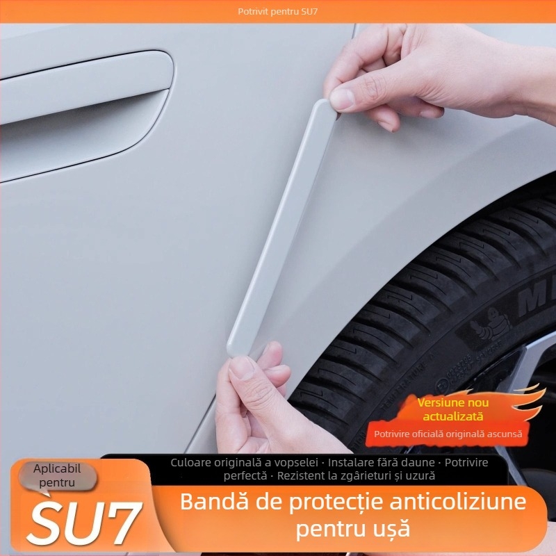 Bandă anti-coliziune pentru ușă, model Su7, material ABS, compatibilă cu Xiaomi