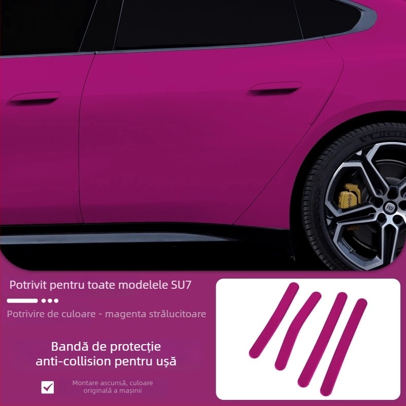 Bandă anti-coliziune pentru ușă, model Su7, material ABS, compatibilă cu Xiaomi