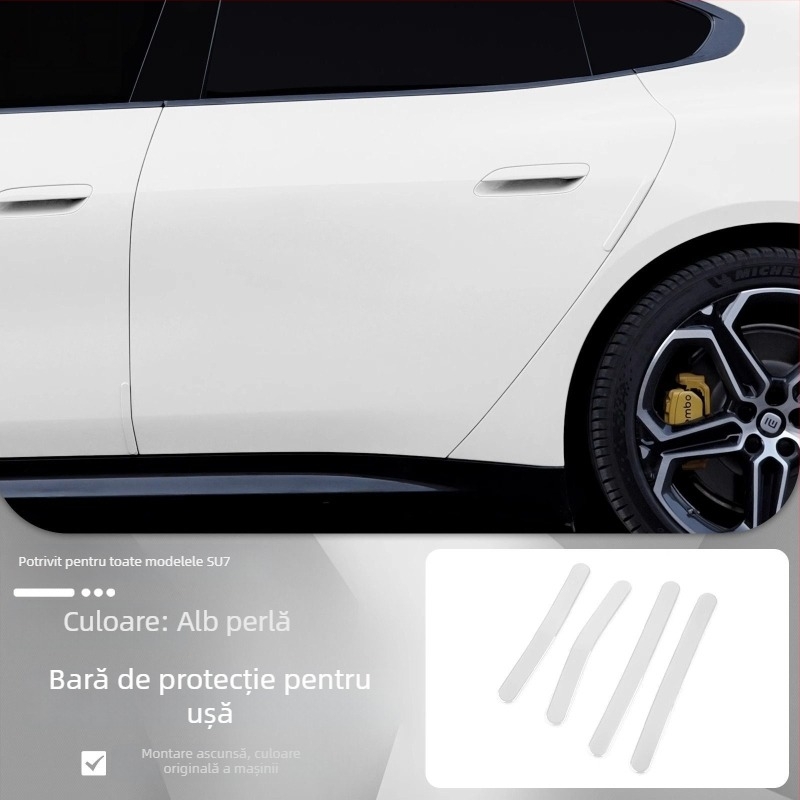 Bandă anti-coliziune pentru ușă, model Su7, material ABS, compatibilă cu Xiaomi