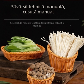 Coș de legume din plastic, design modern simplu, pentru salate și legume, calitate de primă clasă, utilizare comercială