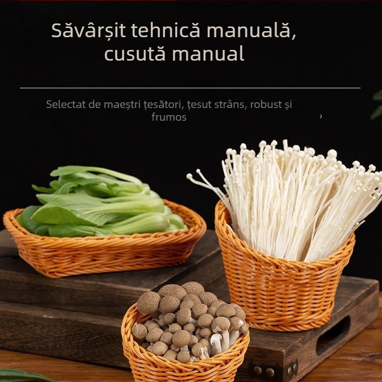 Coș de legume din plastic, design modern simplu, pentru salate și legume, calitate de primă clasă, utilizare comercială